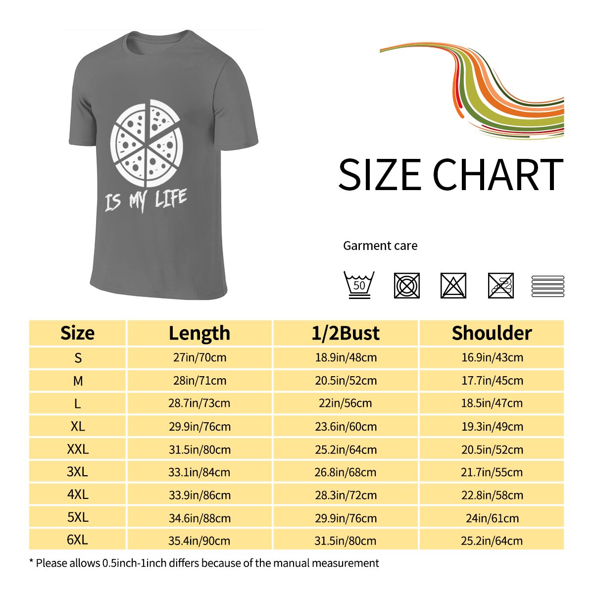 T-shirt réversible « Pizza Is  - Korean Men Lifestyle avis et prix